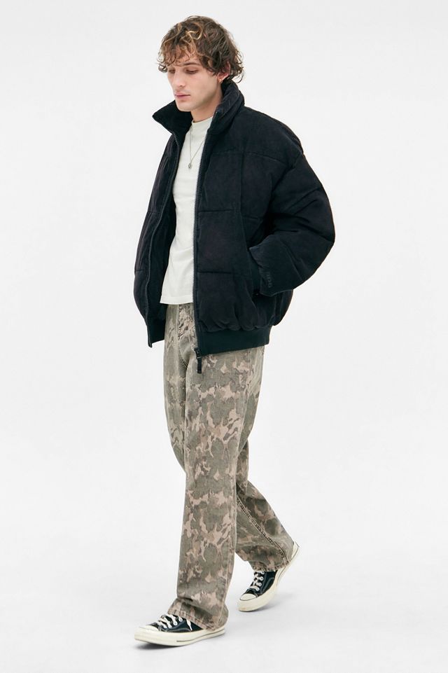 BDG Black Corduroy Puffer Jacket #1