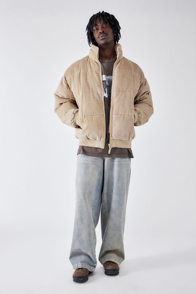 BDG Tan Corduroy Puffer Jacket #1