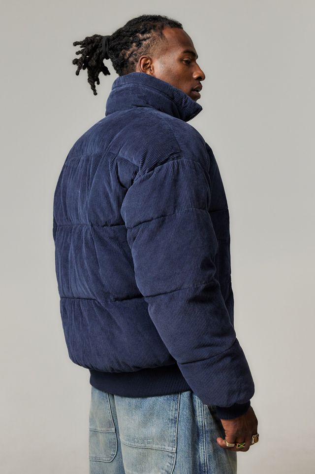 BDG Navy Corduroy Puffer Jacket #3