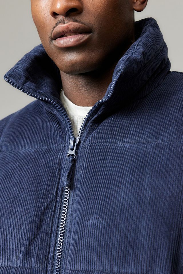 BDG Navy Corduroy Puffer Jacket #4