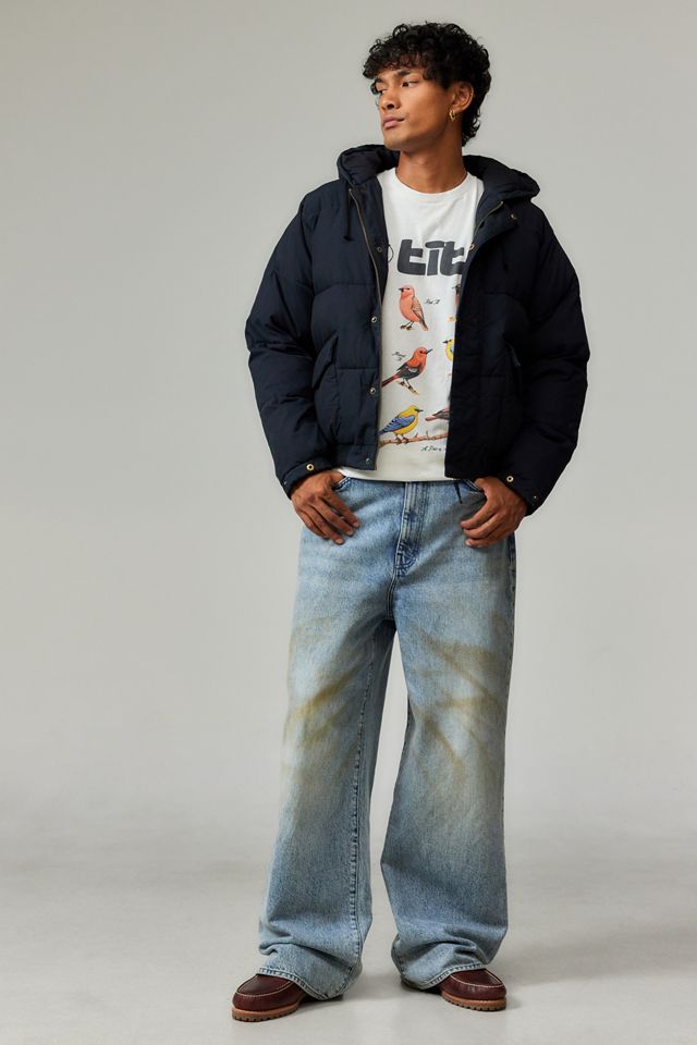 BDG Black Cotton Puffer Jacket #1