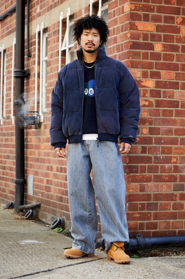 BDG Navy Embroidered Cord Puffer Jacket #2