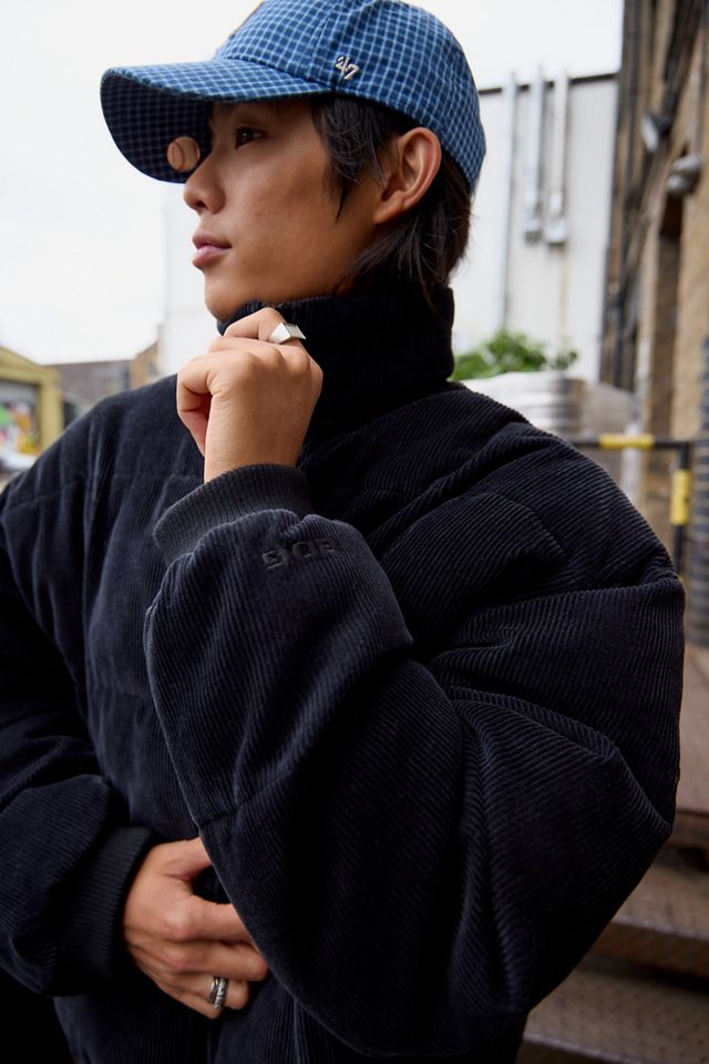 BDG Schwarze Cordjacke mit Puffer #1