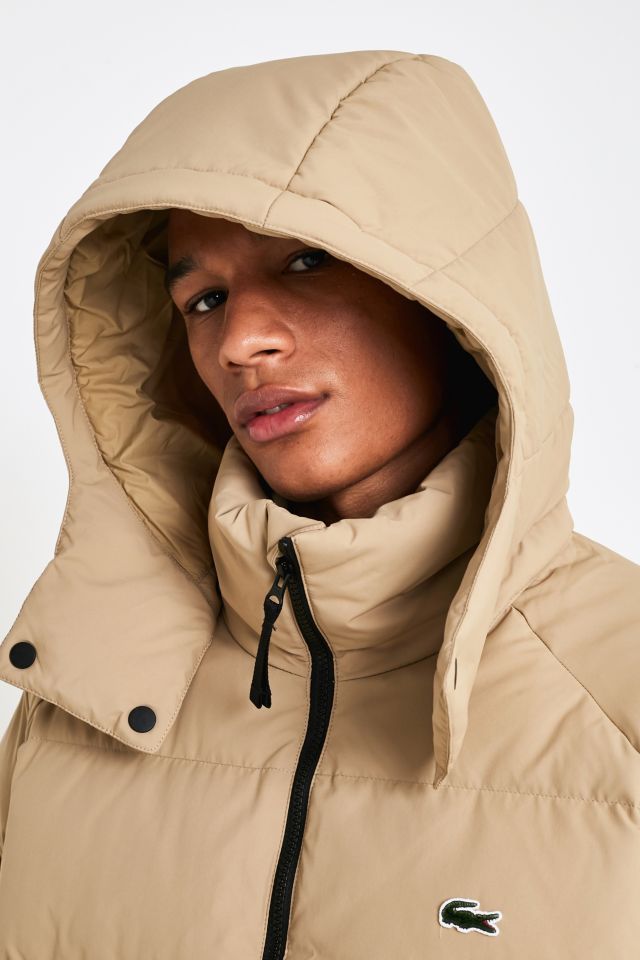 Lacoste live sand shop longline puffer jacket