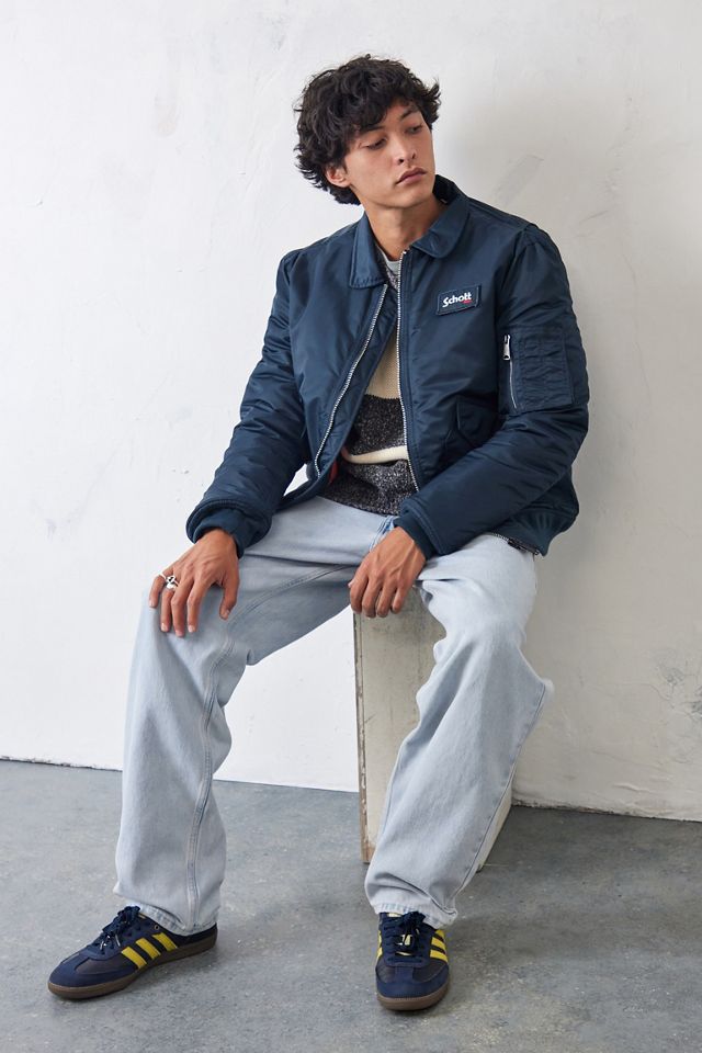 Schott NYC - Blouson d'aviateur CWU bleu marine #3