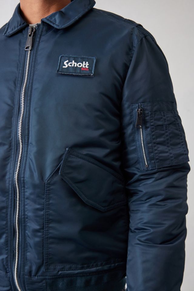 Schott NYC Navy CWU Bomber Jacket