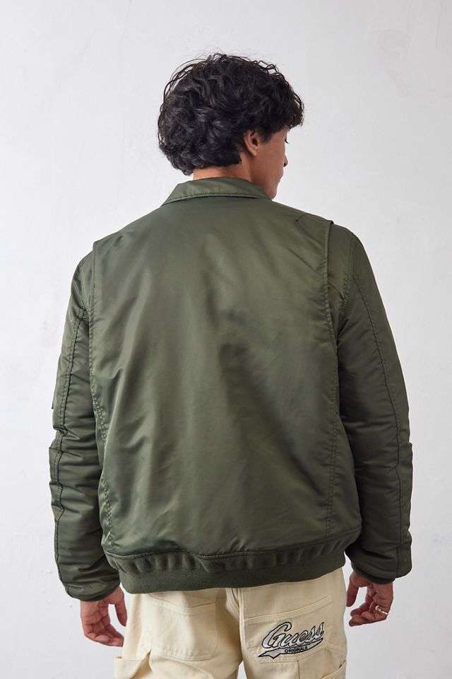 Schott NYC Khaki CWU Bomber Jacket #4