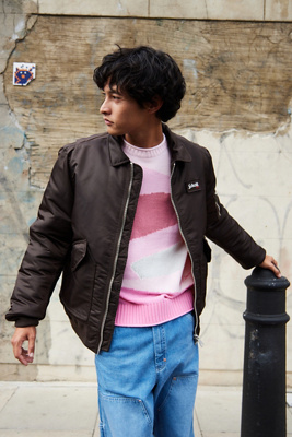 Bomber CWU noir en nylon recyclé, coupe ajustée - 210100RS | Schott NYC