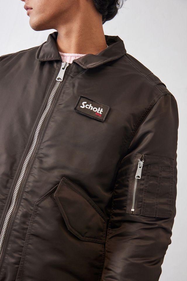 Schott NYC Marrone CWU Bomber #3