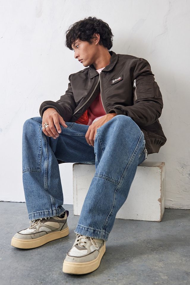 Schott NYC Marrone CWU Bomber #4