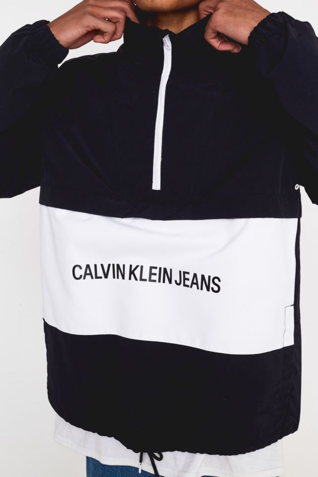 Calvin klein institutional store logo popover jacket