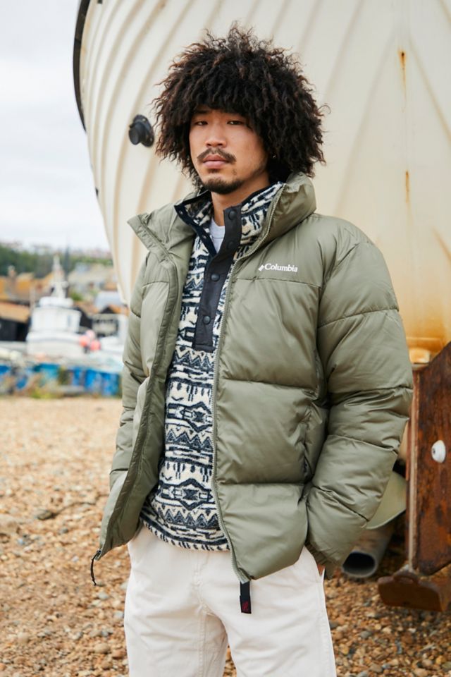 columbia puffer jacket green