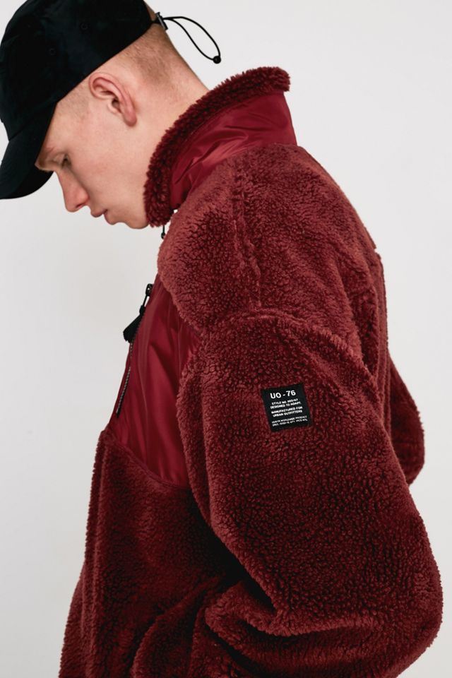 Urban Outfitters – Jacke aus Teddyplüsch und Nylon #1