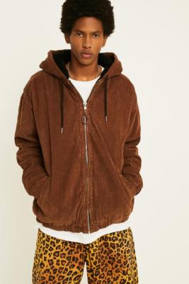 hooded corduroy coat