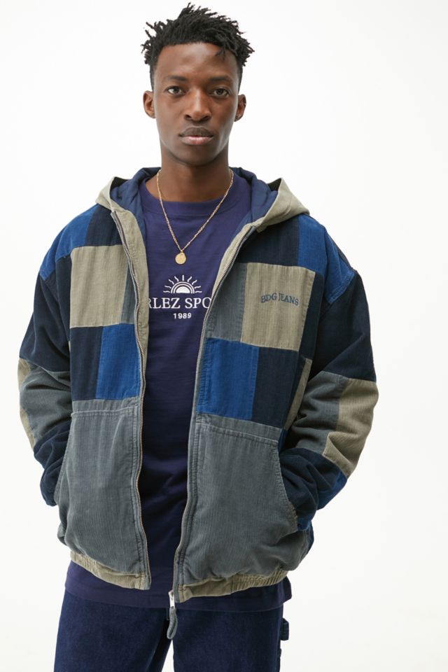 Patchwork corduroy jacket outlet mens