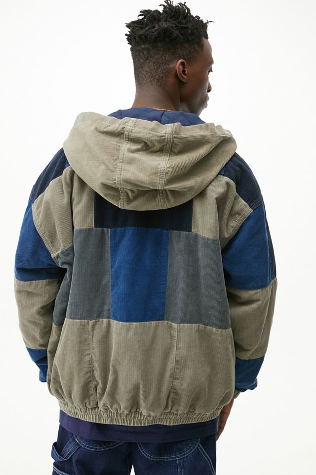 BDG Blue Patchwork Corduroy Skate Jacket #1