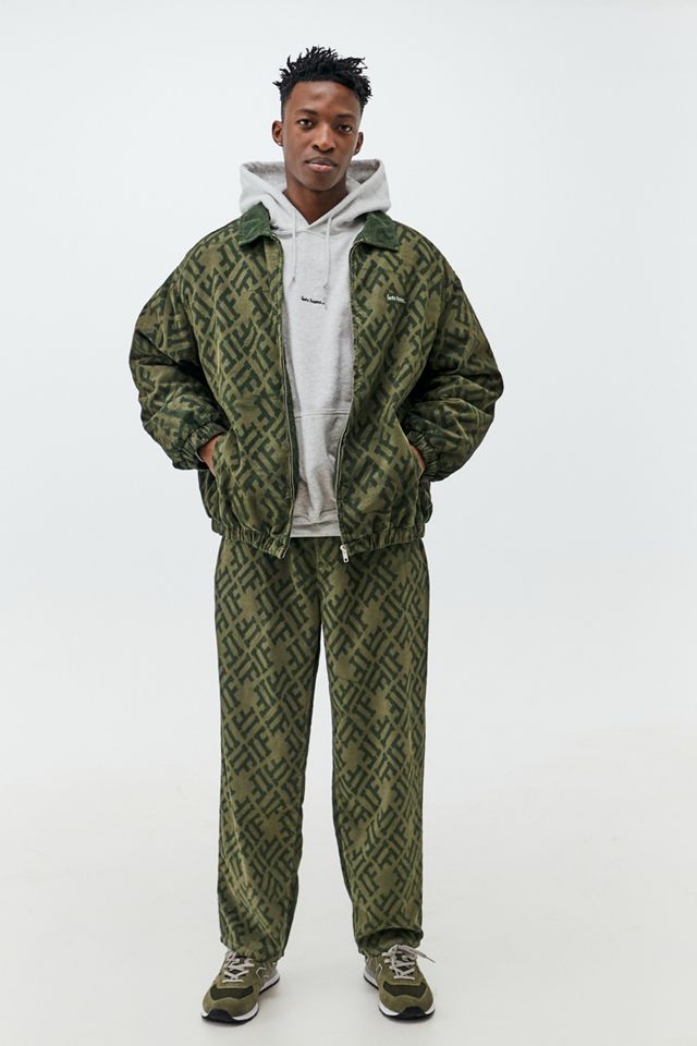 iets frans... Giacca Harrington in velluto a coste Green Panel #2