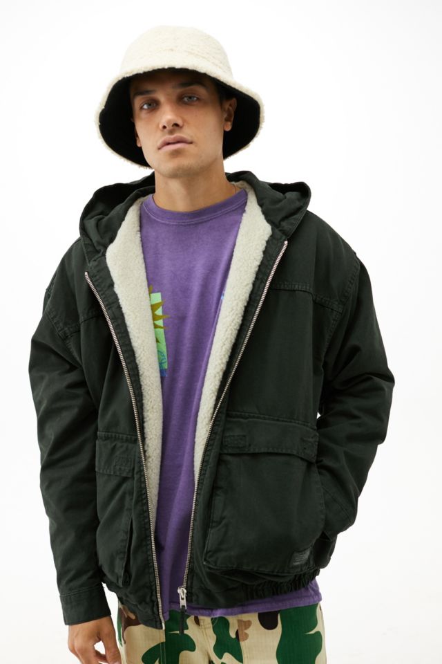 BDG Green Canvas Skate Hooded Jacket | Urban Outfitters UK