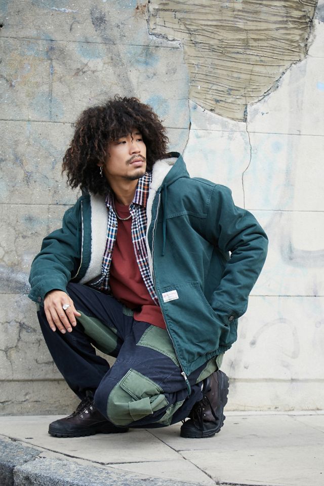 BDG – Skater-Jacke in Waldgrün mit Kapuze #1