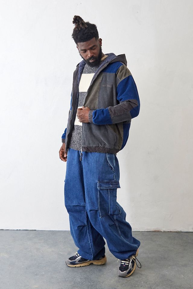 BDG Navy Skate Giacca con cappuccio in velluto a coste #1