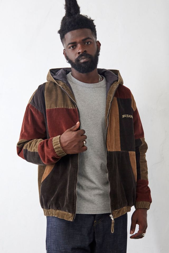 Corduroy hooded jacket men's online