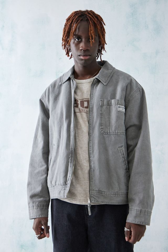 Grey work clearance jacket