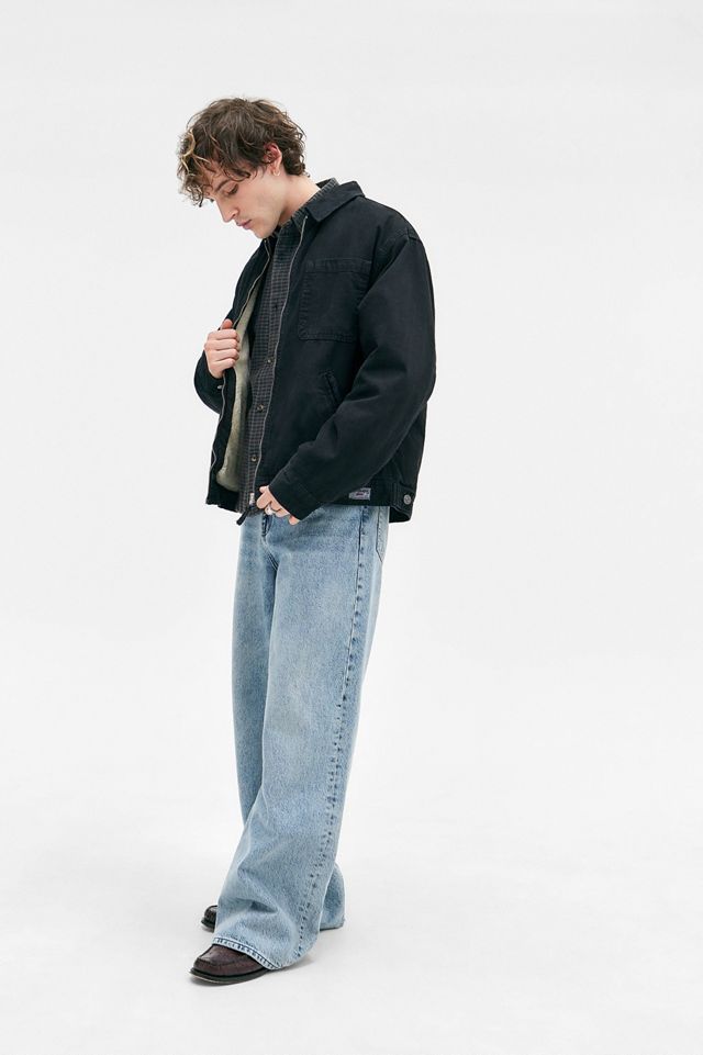 BDG Alba Black Zip Through Worker Jacket  #1