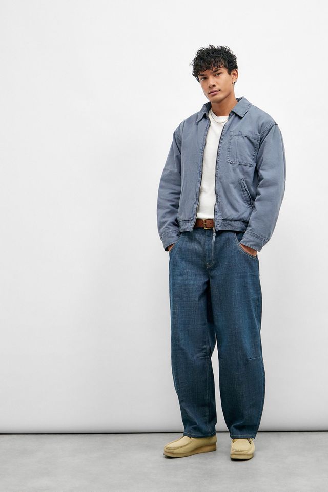 BDG Alba Slate Zip Through Worker Jacket #1