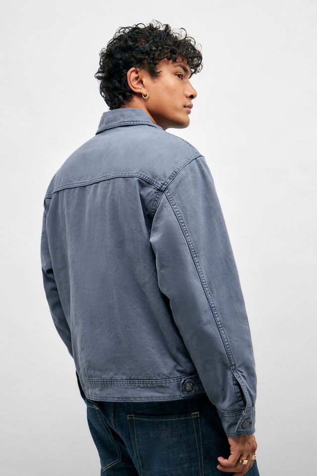 BDG Alba Slate Zip Through Worker Jacket #2