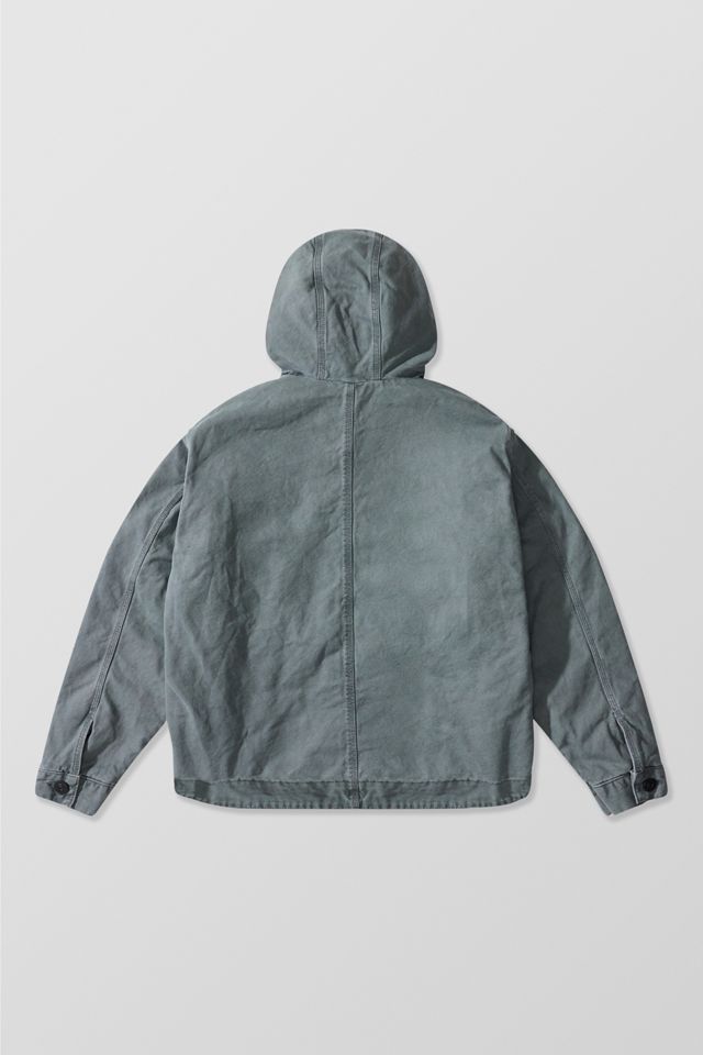 BDG Rex Petrol Canvas Skate Hoodie #6