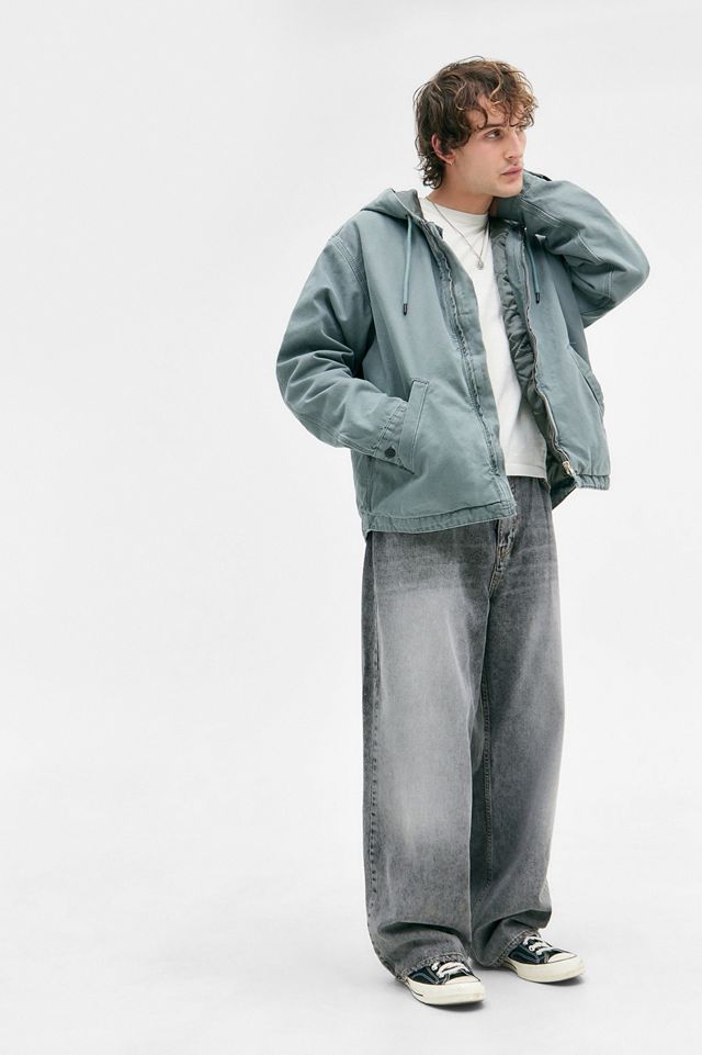 BDG Rex Petrol Canvas Skate Hoodie #1