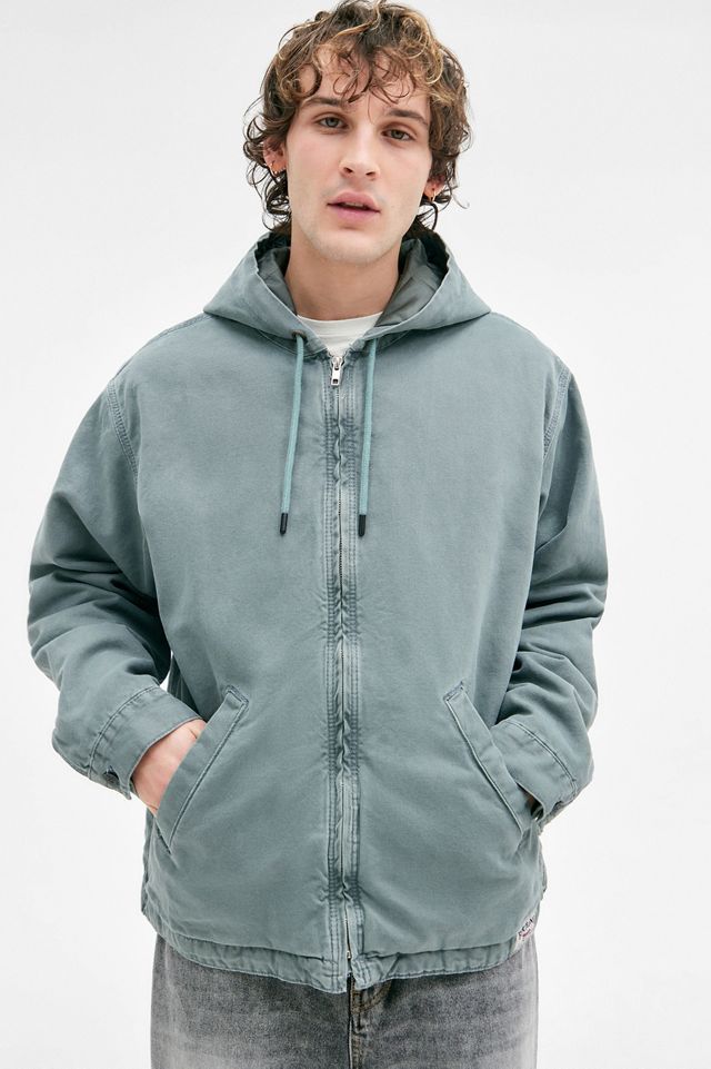 BDG Rex Petrol Canvas Skate Hoodie #4