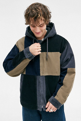 Veste en velours côtelé à empiècements Rex en taille: Medium - BDG - Modalova