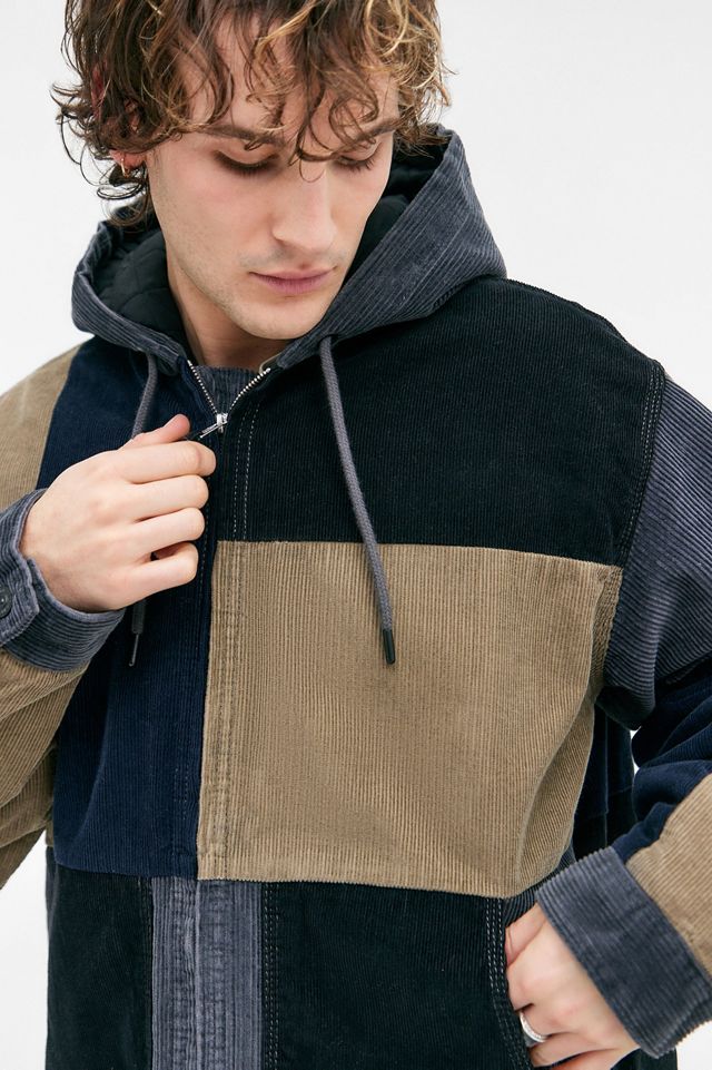 BDG Rex Patchwork Corduroy Hoodie #3