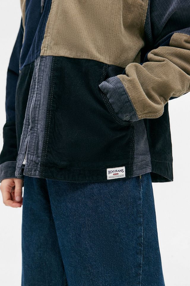 BDG Rex Patchwork Corduroy Hoodie #4