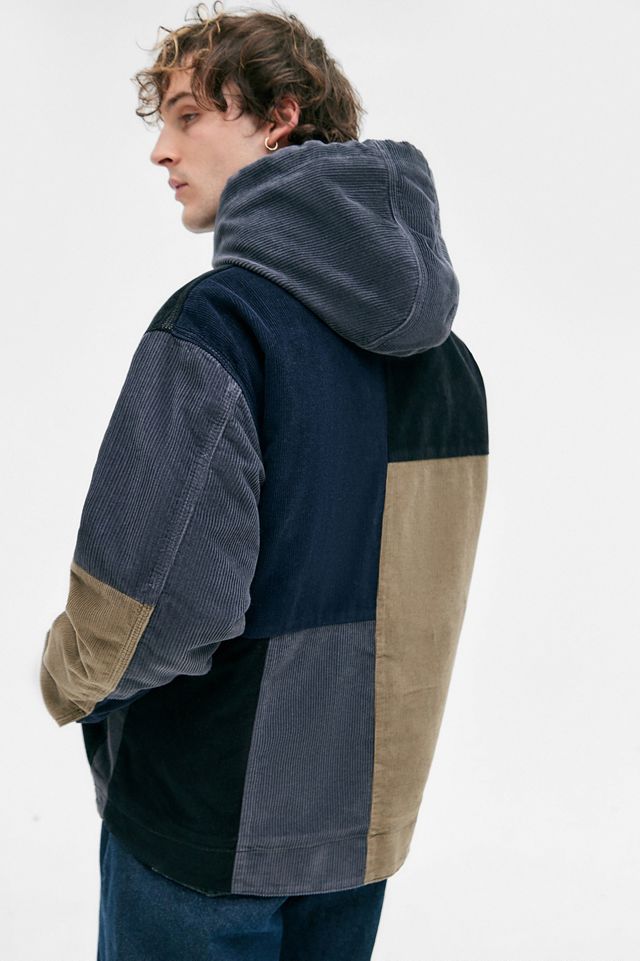 BDG Rex Patchwork Corduroy Hoodie #5