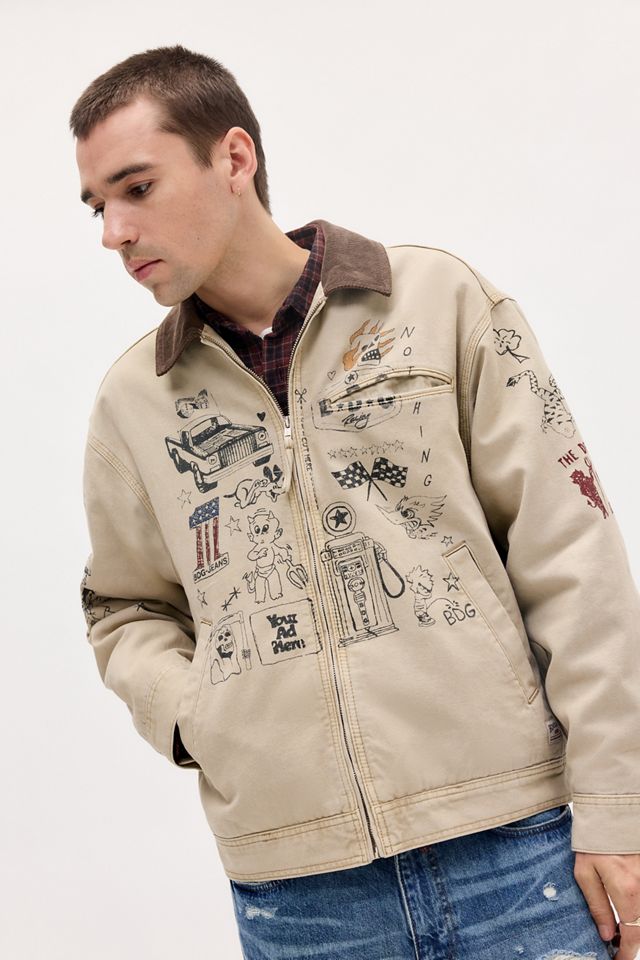 BDG Camel Alba Doodle Jacket #1