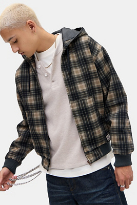 BDG Rex Check Skate Hoodie Product Page