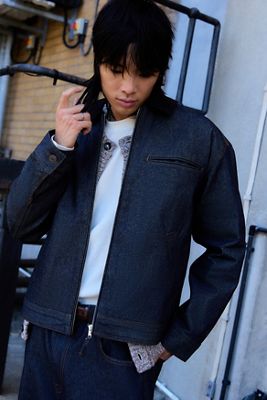 BDG Alba Raw Denim Worker Jacket