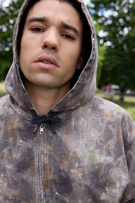 BDG Rex Aquarell Kapuzen-Skate-Jacke
