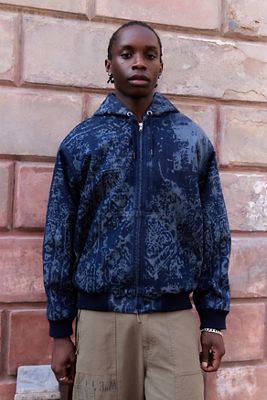 BDG Rex Laser Paisley Kapuzen-Jeans-Skate-Jacke