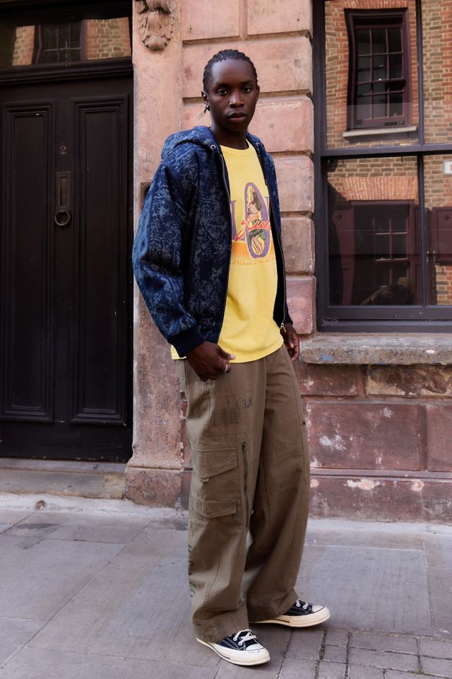 BDG Rex Laser Paisley Kapuzen-Jeans-Skate-Jacke #2