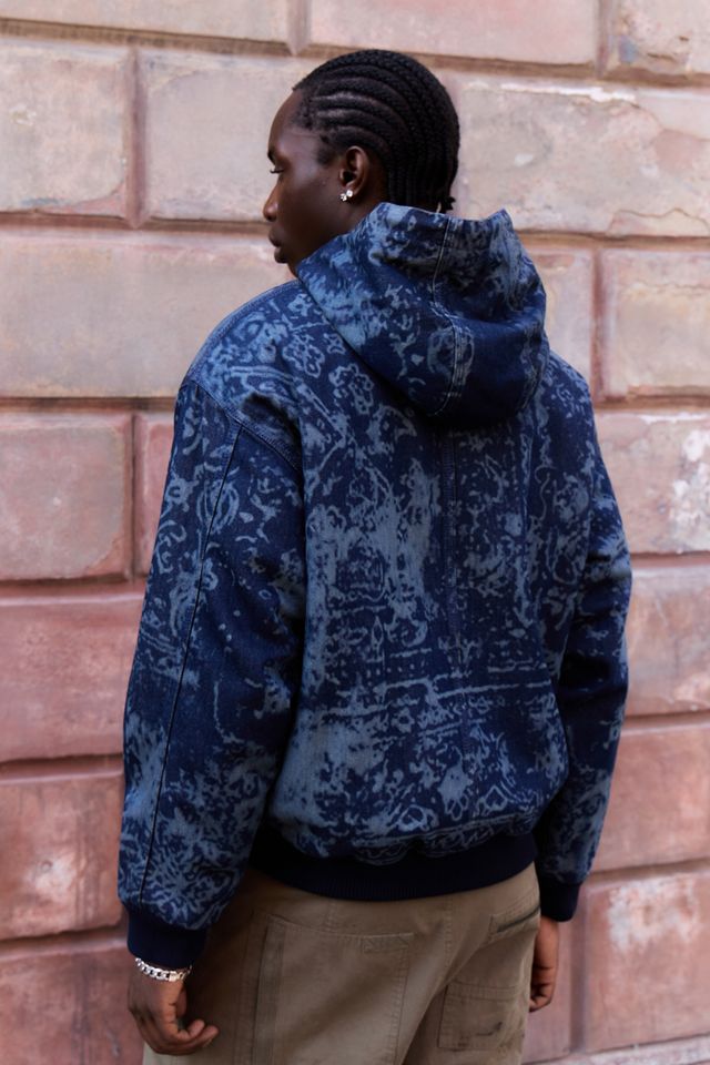 BDG Rex Laser Paisley Kapuzen-Jeans-Skate-Jacke #3
