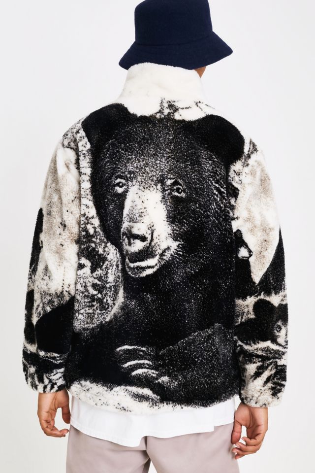 Black Mountain Apparel Black Bears Fleece Jacket Urban Outfitters UK