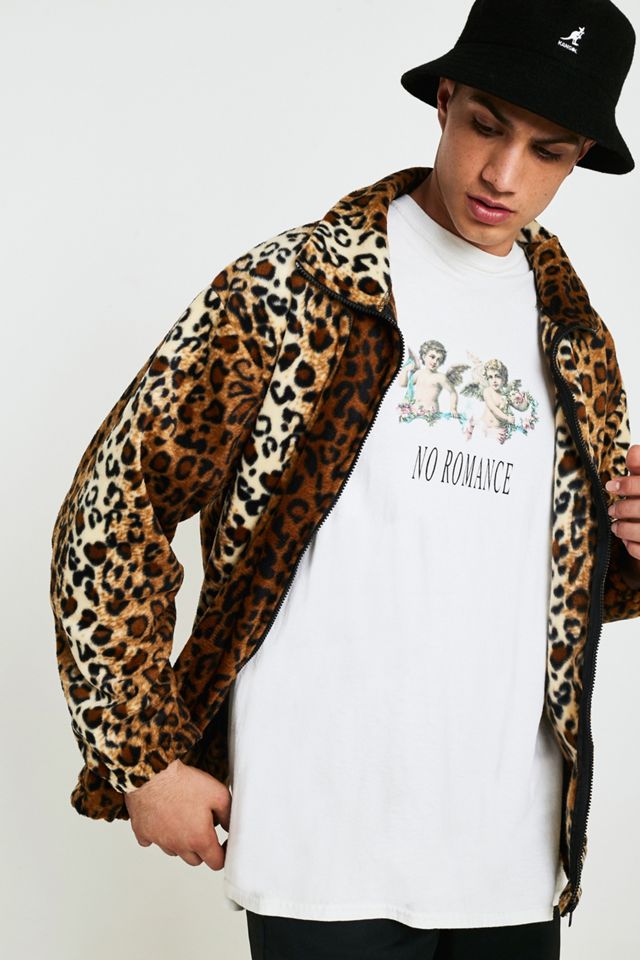 Black Mountain Apparel Giacca in pile con stampa leopardata #3