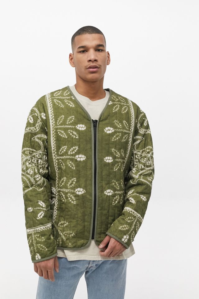 BDG Chaqueta de forro de corbata caqui tie-dye #1