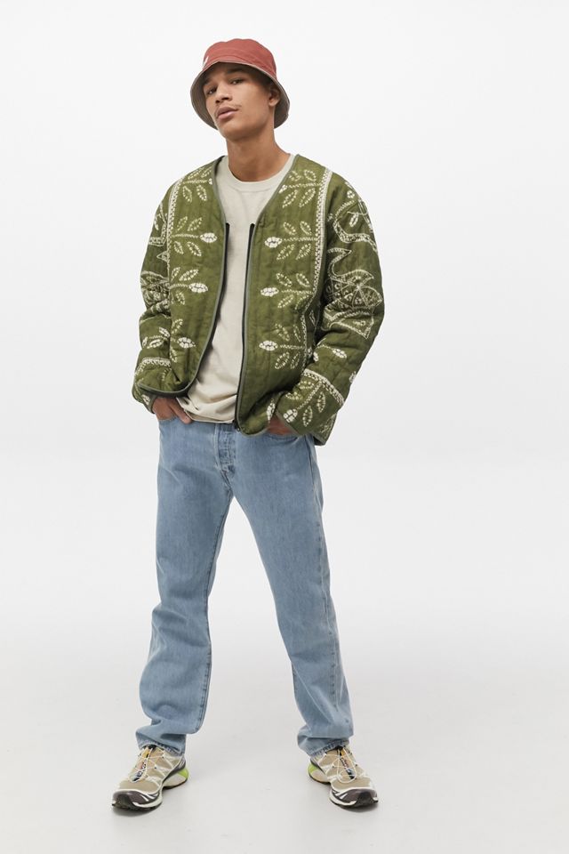 BDG Chaqueta de forro de corbata caqui tie-dye #2