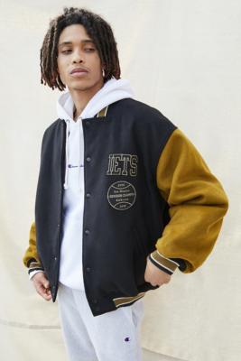 iets frans... Melton Contrast Varsity Jacket | Urban Outfitters UK