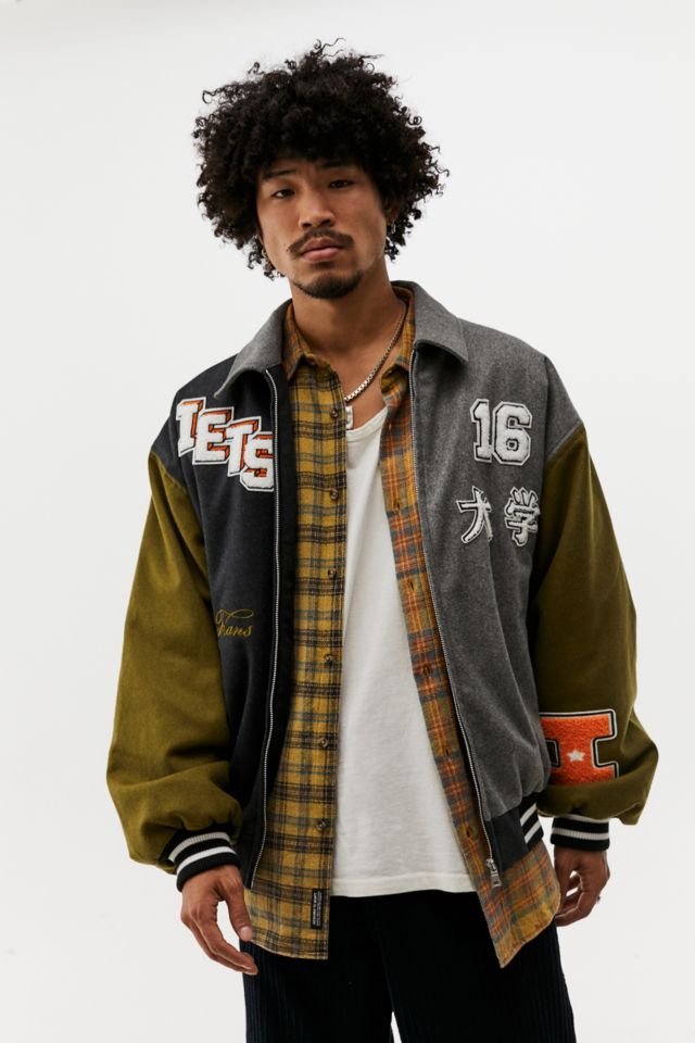 iets frans. Multi Badge Varsity Jacket