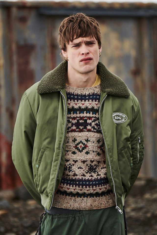 Urban outfitters bomber jacket mens sale